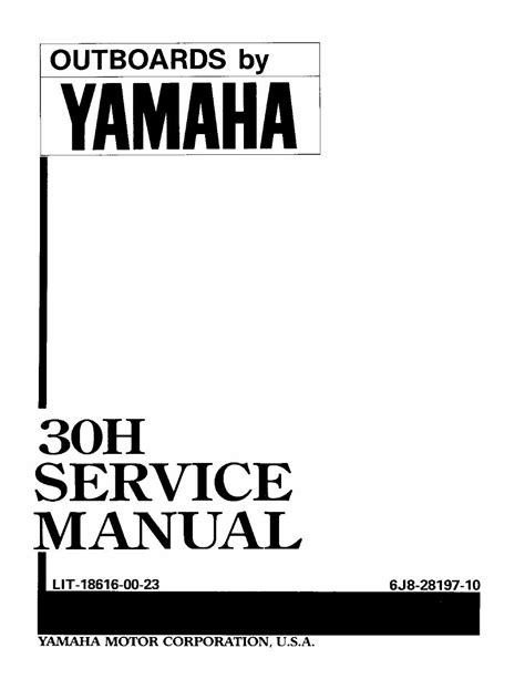 1991 Yamaha C30 Hp Outboard Service Repair Manual