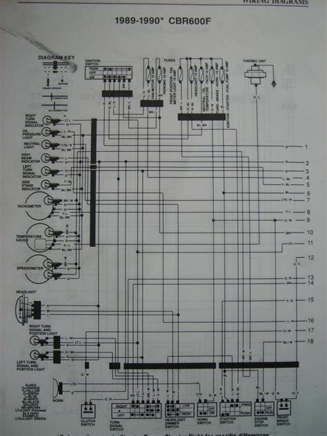 1991 cbr 600 wire diagram wiring schematic 