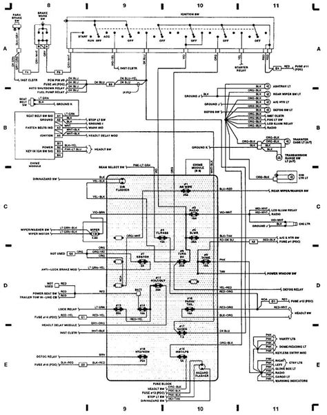 1991 jeep grand cherokee wiring schematic 