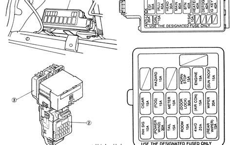 1991 mazda navajo fuse box diagram 