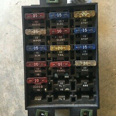 1991 oldsmobile cutlass fuse box 