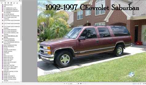 1992 Chevrolet C2500 Suburban Service Repair Manual Software