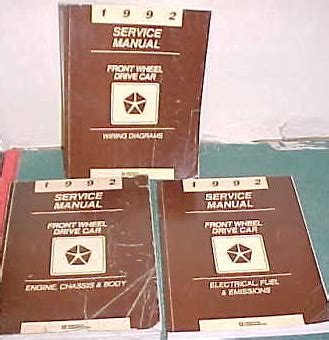 1992 Chrysler Lebaron Factory Service Repair Manual