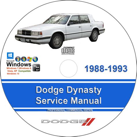 1992 Dodge Dynasty Service Repair Workshop Manual Instant Download