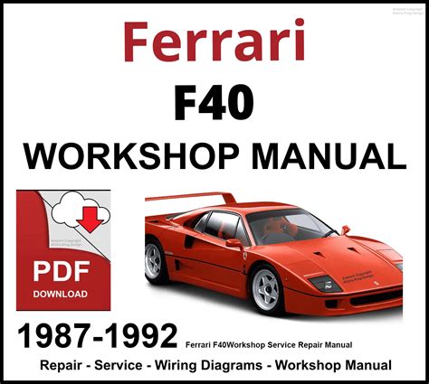 1992 Ferrari F40 Service Repair Manual