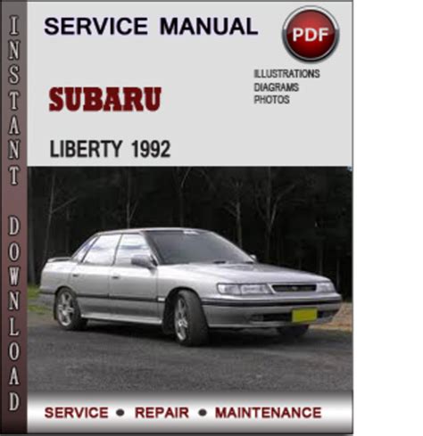 1992 Subaru Liberty Service Repair Manual Download