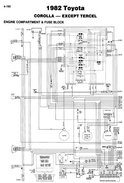 1992 Toyota Corolla Roofrack Sedan Manual and Wiring Diagram