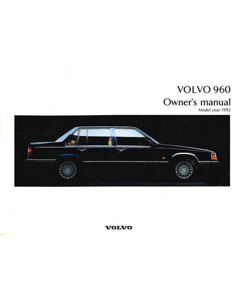 1992 Volvo 960 Service Repair Manual 92 Download