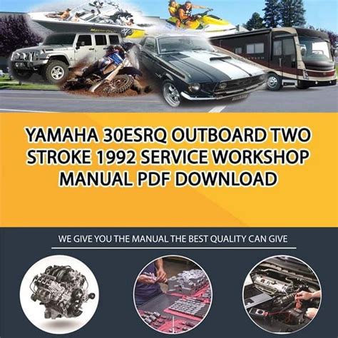 1992 Yamaha 30esrq Outboard Service Repair Maintenance Manual Factory