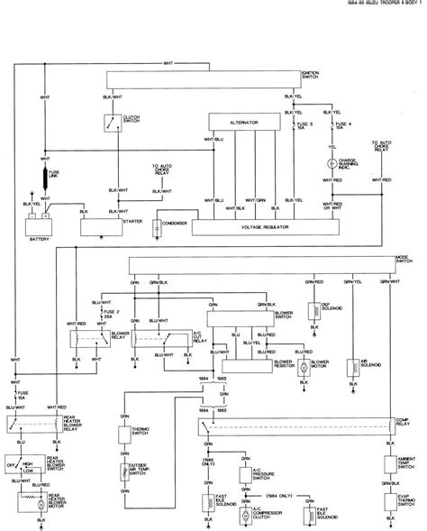 1992 isuzu amigo radio wiring diagram 