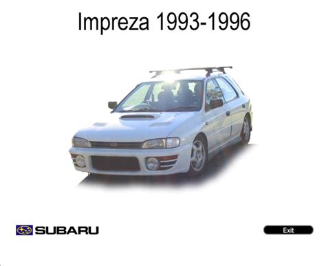 1993 1994 1995 1996 Subaru Impreza Factory Service Repair Workshop Manual Download