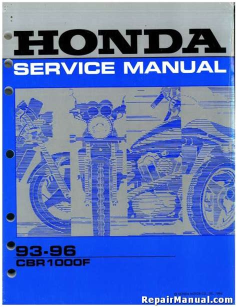 1993 1996 Honda Cbr1000f Hurricane Service Repair Manual Download 93 94 95 96