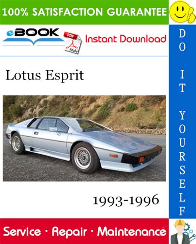 1993 1996 Lotus Esprit Service Manual And Parts Manual