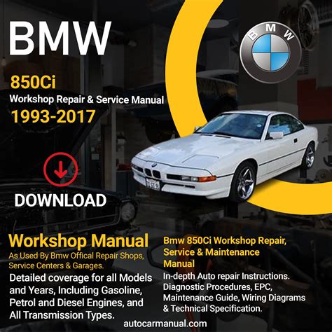 1993 Bmw 850ci Service And Repair Manual