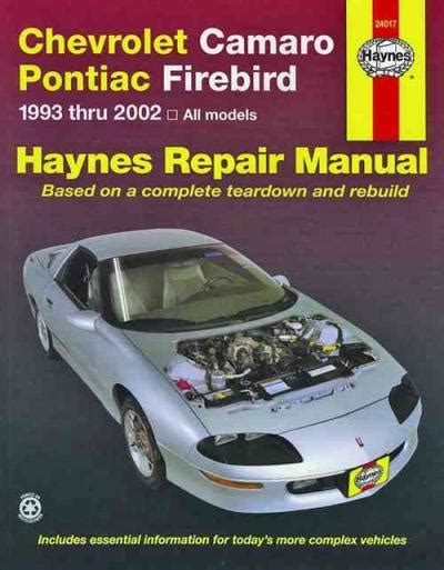 1993 Chevrolet Camaro Service Repair Manual Software