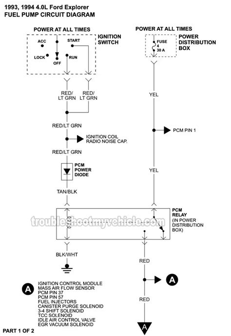 1993 Ford Explorer Fuel Pump Wiring Diagram