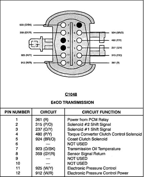 1993 Ford Transmission Wiring Diagram