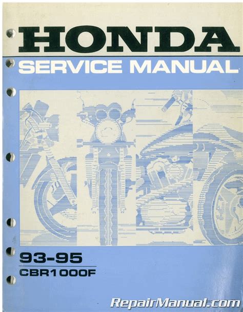 1993 Honda Cbr1000f Service Repair Manual Download