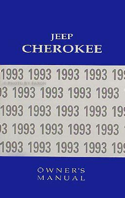 1993 Jeep Cherokee Sport Owners Manual Yellowexplore