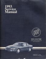 1993 Regal Service And Repair Manual