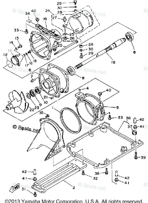 1993 Yamaha Wave Runner Vxr Wrb650r Parts Manual Catalog