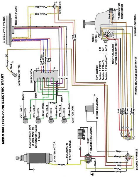 1994 40 hp 4 cyl mercury outboard wiring diagram 