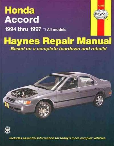 1994 Honda Accord Service Manual Free Downloa