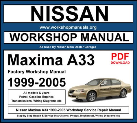 1994 Nissan Maxima Service Workshop Repair Manual Download