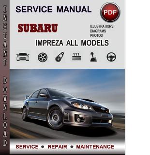 1994 Subaru Impreza Service Repair Manual Software