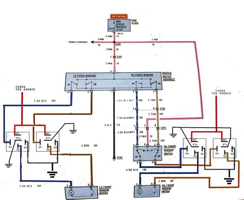 1994 mustang power window wiring diagram 