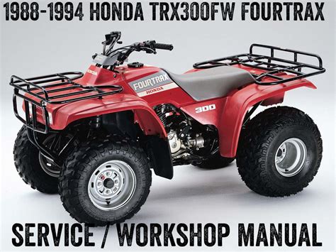 1995 2000 Honda Trx 300 Trx 300fw Fourtrax Service Repair Manual Free Preview