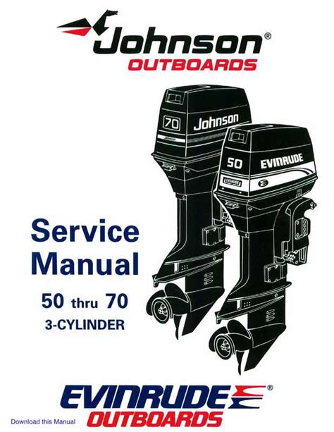 1995 2001 Johnson Evinrude 5 Hp 70 Hp Outboard Service Repair Workshop Manual Download