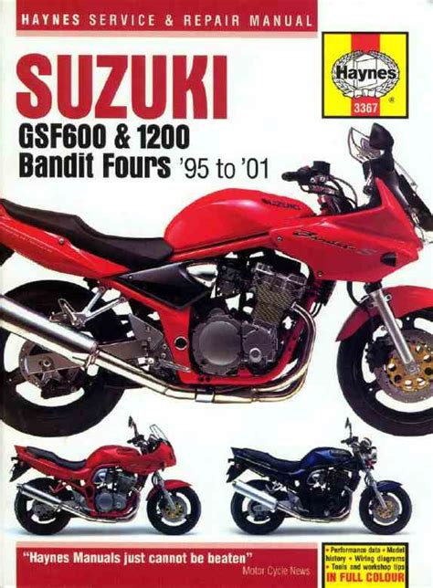 1995 2001 Suzuki Gsf 600 Gsf 1200 Bandit Service Manual