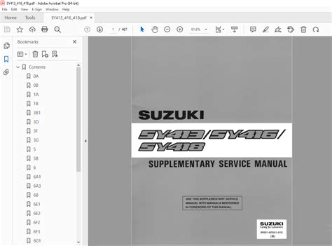 1995 2002 Suzuki Sy413 Sy416 Sy418 Sy419 Service Repair Workshop Manual Download