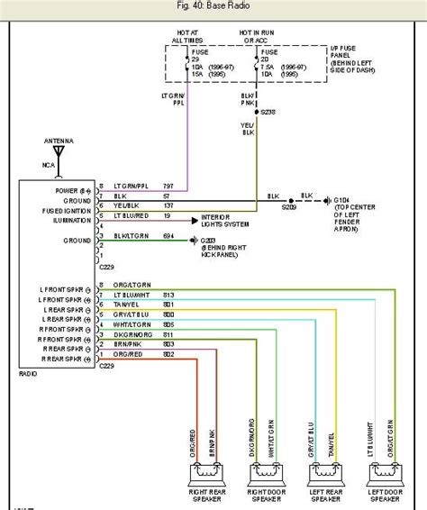 1995 Ford Aspire Radio Wiring Diagram