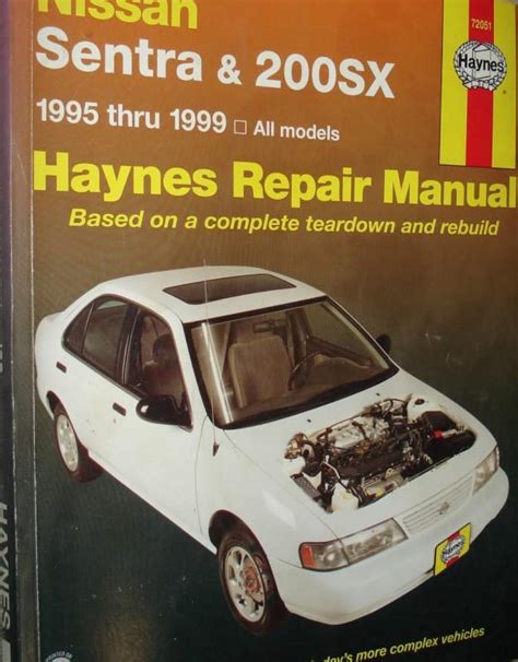 1995 Nissan Sentra 200sx Car Service Repair Manual