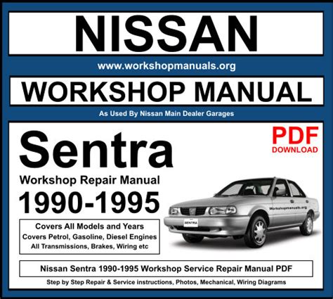 1995 Nissan Sentra Service Repair Manual Download 95