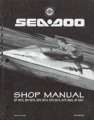 1995 Seadoo Sp Xp Gts Gti Hx Workshop Repair Manual
