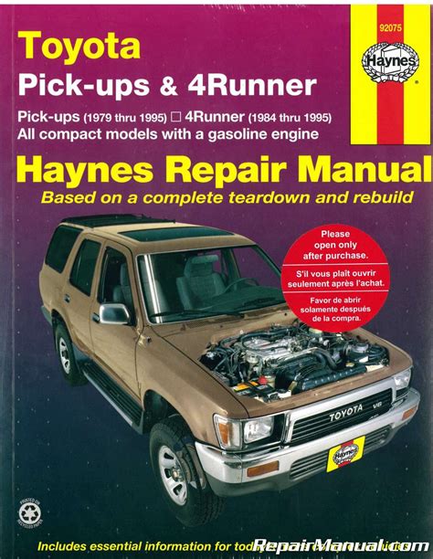 1995 Toyota 4runner Service Repair Manual Software