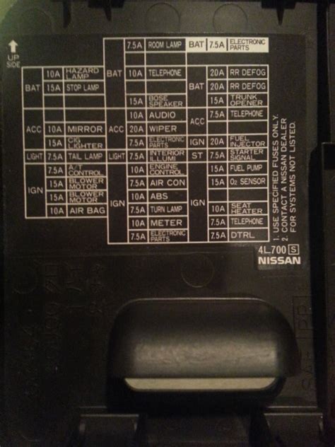 1995 nissan maxima fuse diagram 