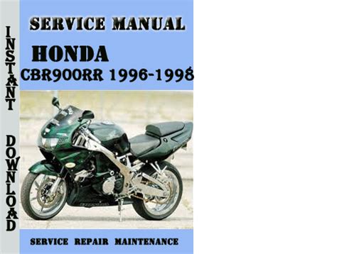 1996 1998 Honda Cbr900rr Service Repair Manual Instant Download