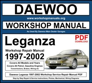 1996 2002 Daewoo Leganza Workshop Repair Service Manual Best