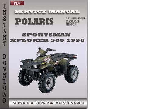 1996 2003 Atv Polaris Sportsman Xplorer 500 Service Repair Manual Free Preview