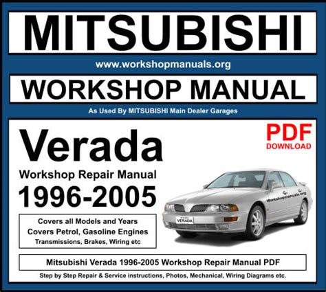 1996 2005 Mitsubishi Magna Verada Service Repair Workshop Manual Download