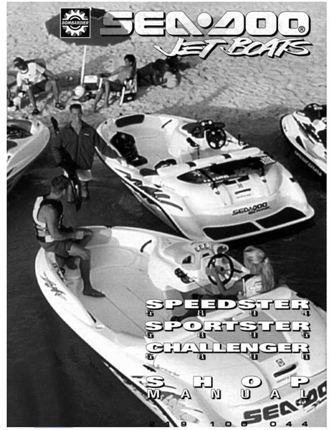 1996 Bombardier Seadoo Speedster Sportster Challenger Jet Boat Service Manual