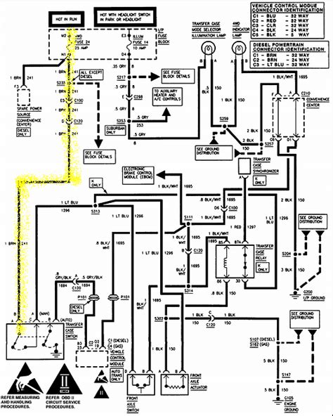 1996 Chevy K1500 4x4 Wiring Diagram