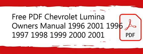 1996 Chevy Lumina Repair Manual Fre