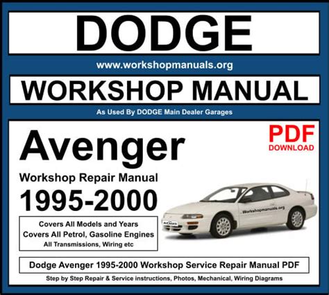 1996 Dodge Avenger Service Repair Manual Software