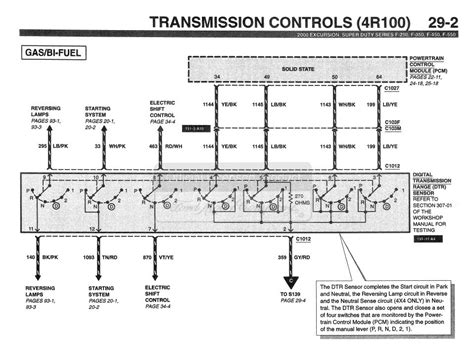 1996 Ford Transmission Wiring Diagram Schematic