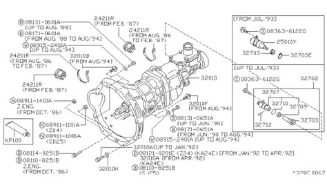 1996 Nissan Pathfinder Automatic Transmission Section AT Manual and Wiring Diagram